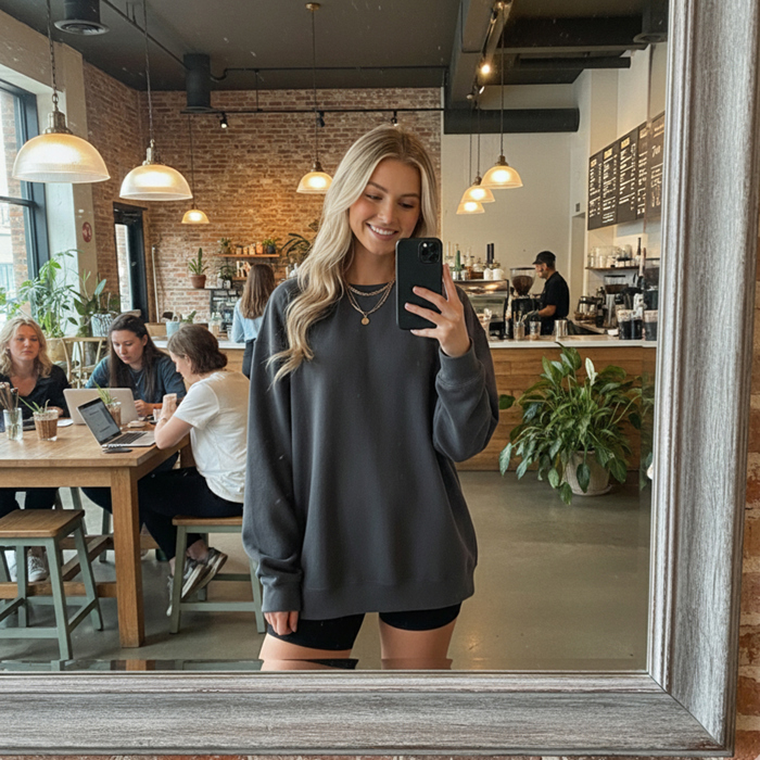 Premium Comfort Colors 1566 Sweatshirt | Unisex Garment-Dyed Vintage Crewneck | Cozy Blank Pullover