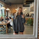  Premium Comfort Colors 1566 Sweatshirt | Unisex Garment-Dyed Vintage Crewneck | Cozy Blank Pullover