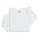 Small White Premium Comfort Colors 1566 Sweatshirt | Unisex Garment-Dyed Vintage Crewneck | Cozy Blank Pullover