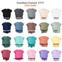  Garment-Dyed Heavyweight Plain Short Sleeve T-Shirt Unisex 1717 Blank Vintage washed Tees