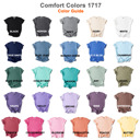  Garment-Dyed Heavyweight Plain Short Sleeve T-Shirt Unisex 1717 Blank Vintage washed Tees