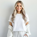  Garment-Dyed Heavyweight Plain Short Sleeve T-Shirt Unisex 1717 Blank Vintage washed Tees