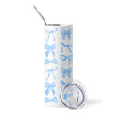  Personalized Ribbon Bows Design Tumbler - Blue