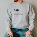 Small Sport Grey Funny Definition of Dad Sweatshirt