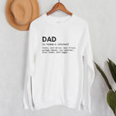 Small White Funny Definition of Dad Sweatshirt