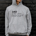 Small Sport Grey Funny Definition of Dad Hoodie