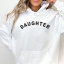 Small White DAUGHTER Hoodie