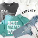  Family Sweatshirt Mom, Dad, Daughter, Mama, Mother, Father Gifts