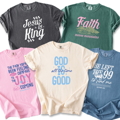 Christian Comfort Colors T-Shirt 1717 | Faith Inspired Jesus Quote Graphic | Garment Dyed Heavyweight Tee