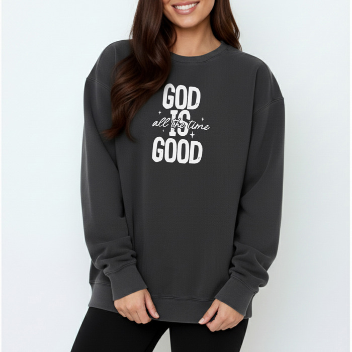 Christian Comfort Colors Sweatshirt 1566 | Faith Inspired Jesus Quote Graphic Crewneck | Gift