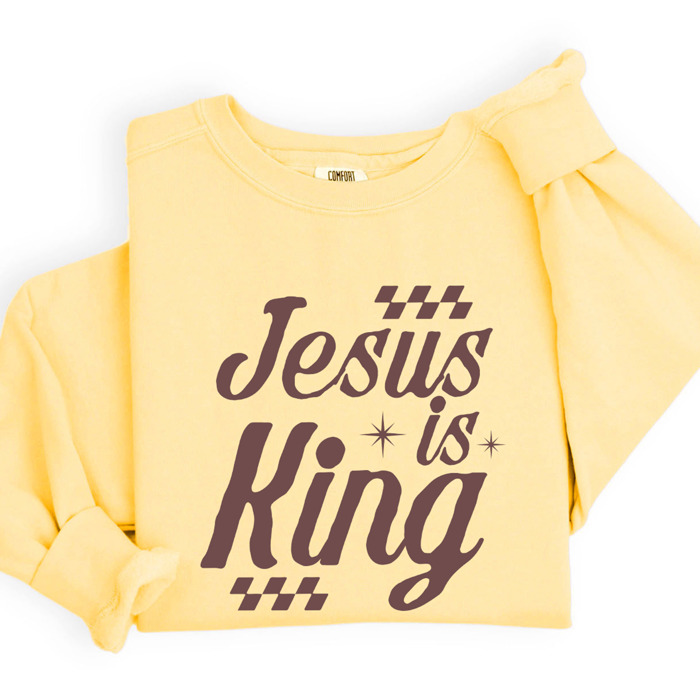 Christian Comfort Colors Sweatshirt 1566 | Faith Inspired Jesus Quote Graphic Crewneck | Gift