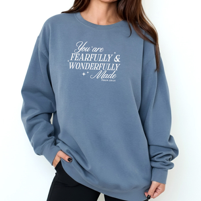 Christian Comfort Colors Sweatshirt 1566 | Faith Inspired Jesus Quote Graphic Crewneck | Gift