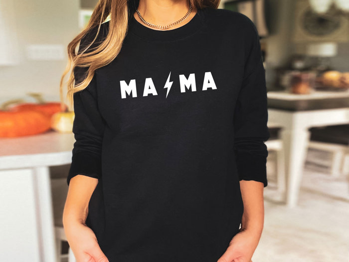 Mama Lightning Bolt Sweatshirt