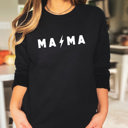 Small Black Mama Lightning Bolt Sweatshirt