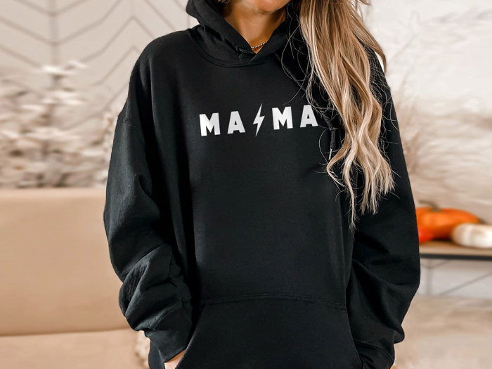 Mama Lightning Bolt Hoodie