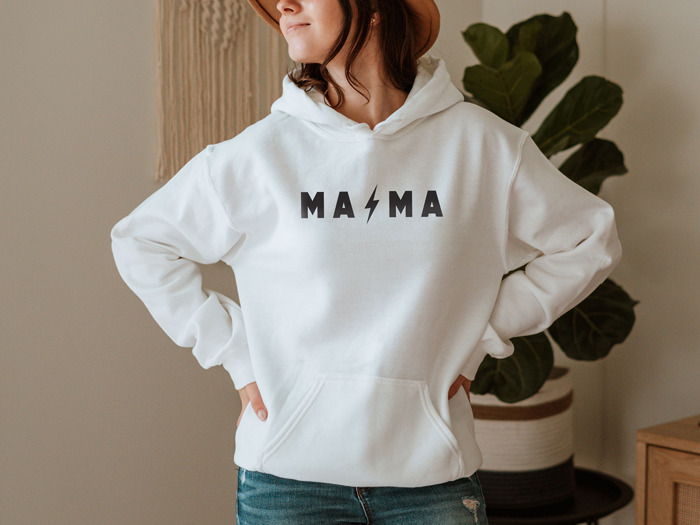 Mama Lightning Bolt Hoodie