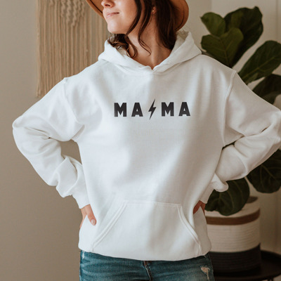 Mama Lightning Bolt Hoodie