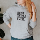 Small Sport Grey Best Mama Ever. Hoodie