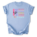 Small Light Blue Retro It's Okay to Make Mistakes Cotton T-Shirt | Mental Health Motivation | Positive Affirmation Shirt | Self-Love Quote | Inspirational