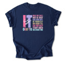 Small Navy Retro It's Okay to Make Mistakes Cotton T-Shirt | Mental Health Motivation | Positive Affirmation Shirt | Self-Love Quote | Inspirational