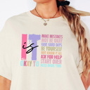  Retro It's Okay to Make Mistakes Cotton T-Shirt | Mental Health Motivation | Positive Affirmation Shirt | Self-Love Quote | Inspirational