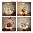 LED Lights (+5.00) Light Champagne Assorted Flower Balloon Bouquet White Box