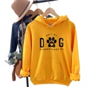 Small Gold Only My Dog Understands Me Hoodie