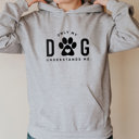 Small Sport Grey Only My Dog Understands Me Hoodie