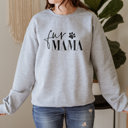 Small Sport Grey Fur Mama With Paw Sweatshirt