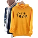 Small Gold Fur Mama With Paw Hoodie