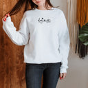 Small White Dog Mom Small Letters Sweatshirt