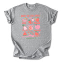Small Heather Fruit of the Spirit Cotton T-Shirt | Christian Quote Design | Galatians 5:22-23 | Love Joy Peace Kindness Faithfulness | Gift for Believers