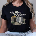  Rolling Stones Inspired Cotton T-shirt | Christian Resurrection Tomb Tee, He is Risen Easter Jesus | Faithful | Christian Apparel