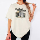  Rolling Stones Inspired Cotton T-shirt | Christian Resurrection Tomb Tee, He is Risen Easter Jesus | Faithful | Christian Apparel