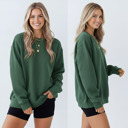 Medium Forest Green Unisex Crewneck Sweatshirt | Cozy Fleece Pullover | Plain Blank Sweatshirt in 10 Colors S-2XL