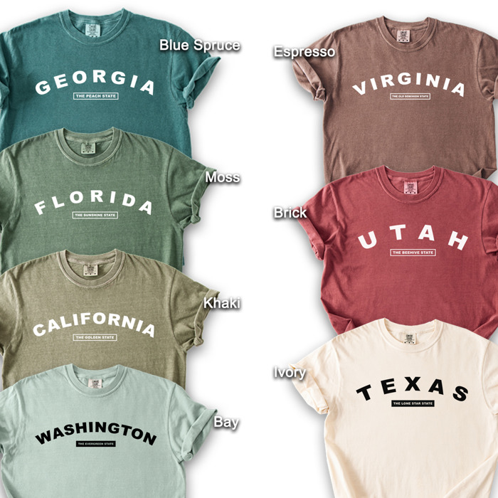 United States Name & Slogan Minimal Design - Screen Printed T-Shirt | Gift Idea