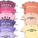  United States Name & Slogan Minimal Design - Screen Printed T-Shirt | Gift Idea