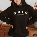 Large Black  United States Name & Slogan Hoodie