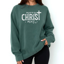  Christian Christmas Sweatshirt Comfort Colors 1566 | Cozy Faith Sweatshirt Gift | Jesus Crewneck Holiday Outfit