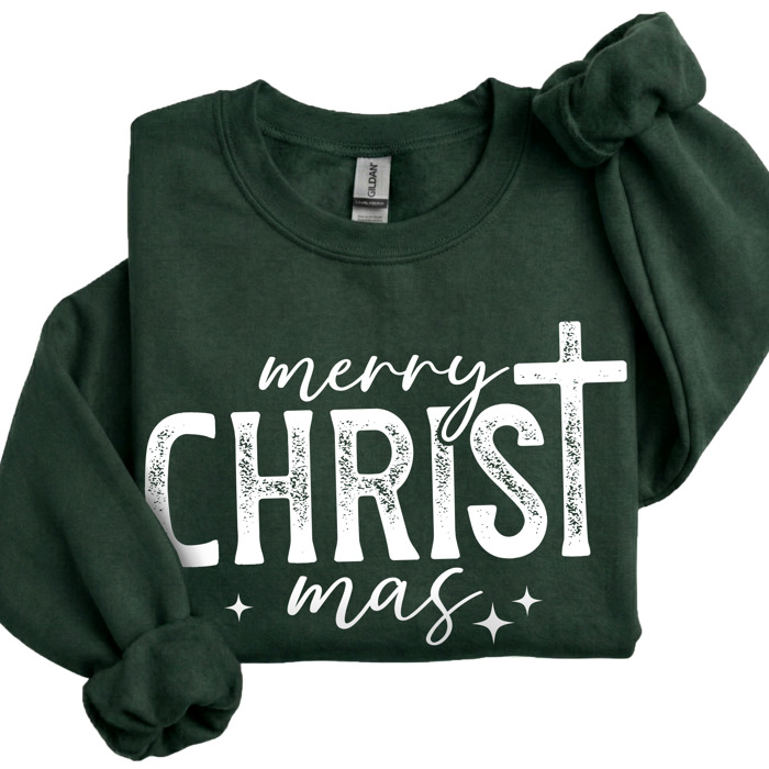 Christmas Sweatshirt | Cozy Faith Sweatshirt Gift | Christian Jesus Crewneck Holiday Outfit