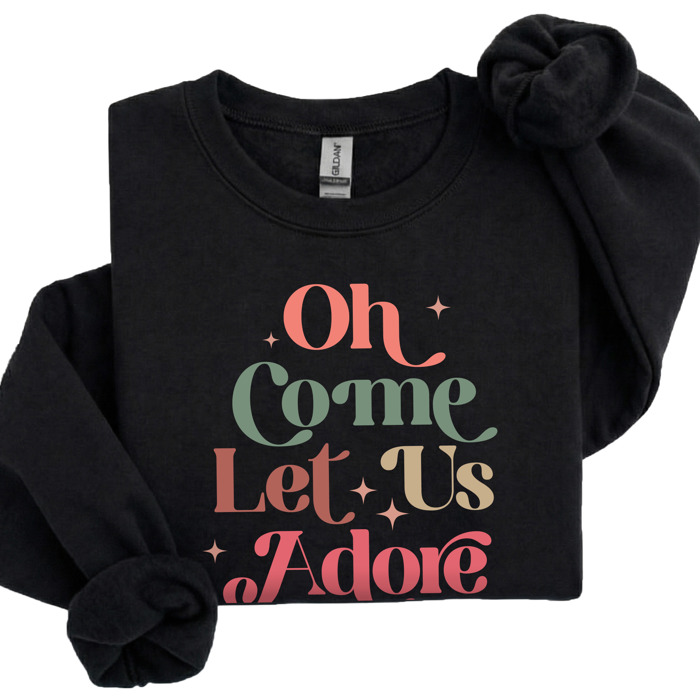 Christmas Sweatshirt | Cozy Faith Sweatshirt Gift | Christian Jesus Crewneck Holiday Outfit