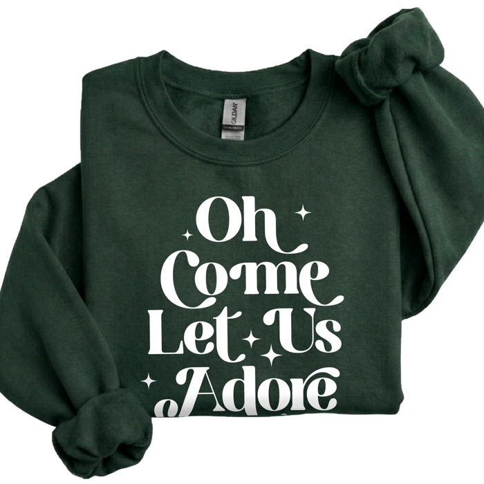 Christmas Sweatshirt | Cozy Faith Sweatshirt Gift | Christian Jesus Crewneck Holiday Outfit