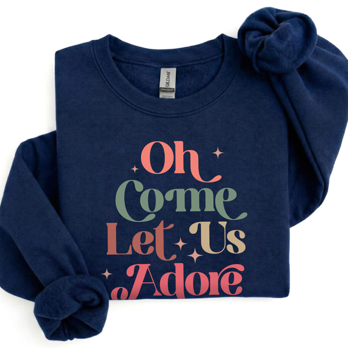 Christmas Sweatshirt | Cozy Faith Sweatshirt Gift | Christian Jesus Crewneck Holiday Outfit