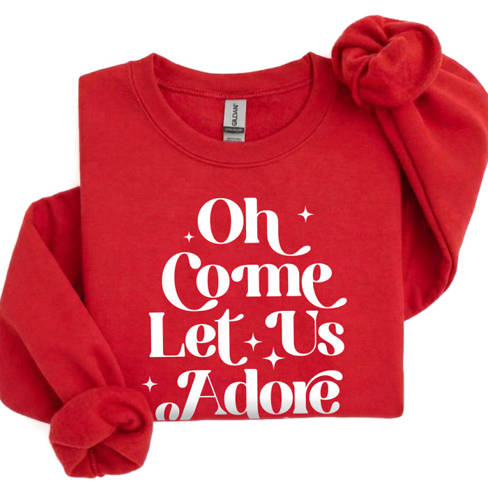 Christmas Sweatshirt | Cozy Faith Sweatshirt Gift | Christian Jesus Crewneck Holiday Outfit