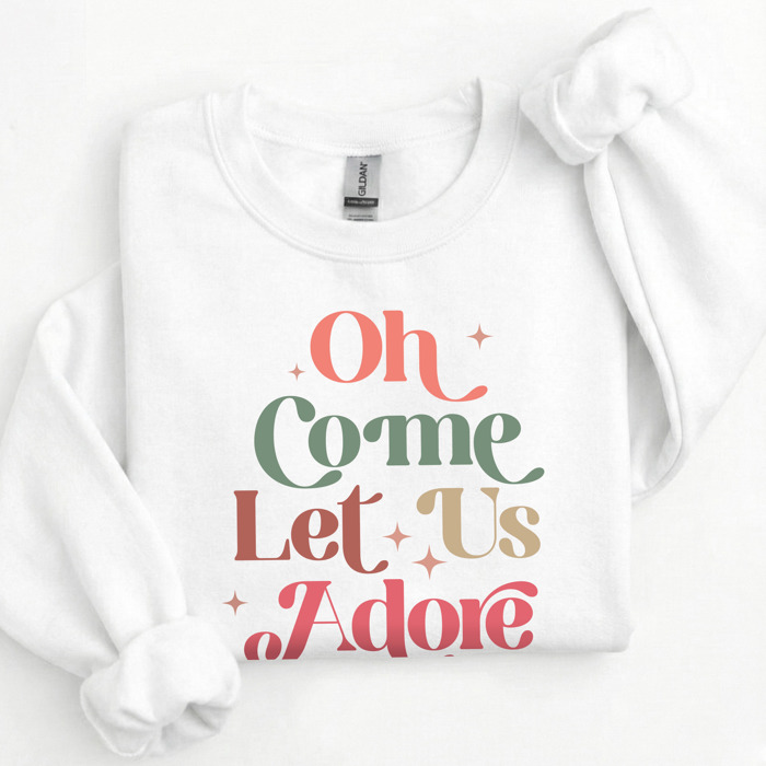 Christmas Sweatshirt | Cozy Faith Sweatshirt Gift | Christian Jesus Crewneck Holiday Outfit