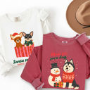  Pet Lover Christmas Sweatshirt Comfort Colors 1566 | Cozy Crewneck Gift | Winter Holiday Outfit