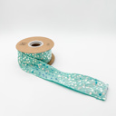 Blue 2" Velvet Sequined Ribbon - 4 Colors