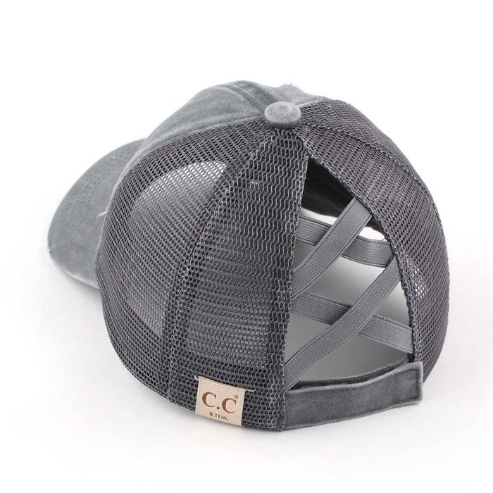 CC Multi-Level Criss Cross Kids Baseball Ponytail Cap Hat