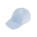 Blue CC Terry Cloth Women Baseball Trucker Cap Low Ponytail Hat