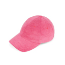 Hot Pink CC Terry Cloth Women Baseball Trucker Cap Low Ponytail Hat